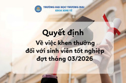 QUYẾT ĐỊNH VỀ VIỆC KHEN THƯỞNG ĐỐI VỚI SINH VIÊN TỐT NGHIỆP ĐẠI HỌC CHÍNH QUY