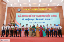 Lễ công bố và trao quyết định bổ nhiệm lại viên chức quản lý Trường Đại học Thương mại
