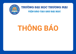 Thông báo đăng ký học trước một số học phần của chương trình đào tạo trình độ Thạc sĩ đợt 2 năm 2026