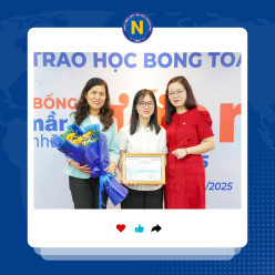 Chúc mừng bạn Lý Việt Hà - Sinh viên K59N2 Khoa Tiếng Anh nhận Học bổng SACOMBANK 2025