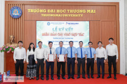 Lễ Khai giảng cao học khoá 6 chương trình Thạc sĩ Điều hành cao cấp & Lễ ký kết Biên bản ghi nhớ hợp tác giữa Trường Đại học Thương mại và Tập đoàn Xăng dầu Việt Nam
